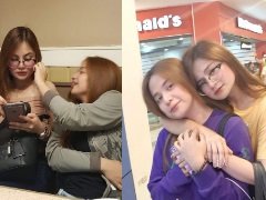Chaney Penaflorida and Kristel Millado kissing sarap